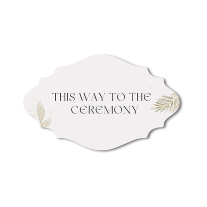 Personalized Wedding Signs | Fully Custom Print | Signature Shape 13