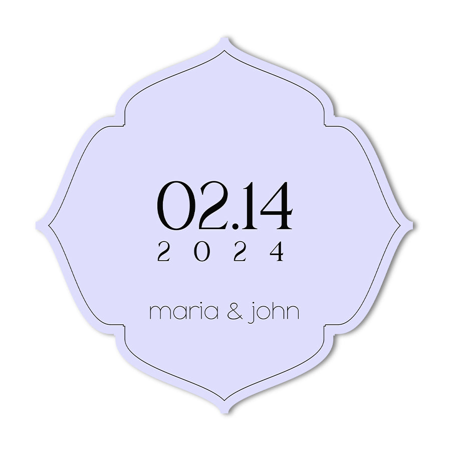 Signature Shape Custom Wedding Signage - Shape 32