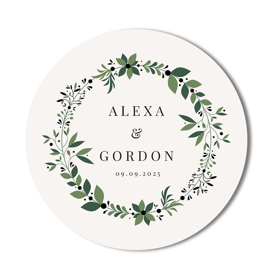 Signature Shape Custom Wedding Signage - Shape 46