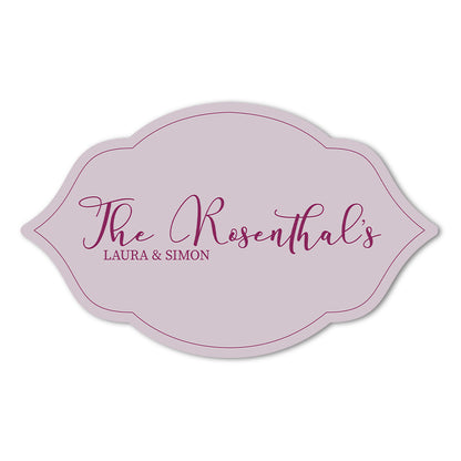 Personalized Wedding Signs | Fully Custom Print | Signature Shape 7