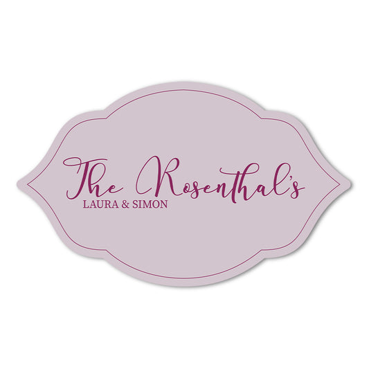 Signature Shape Custom Wedding Signage - Shape 7