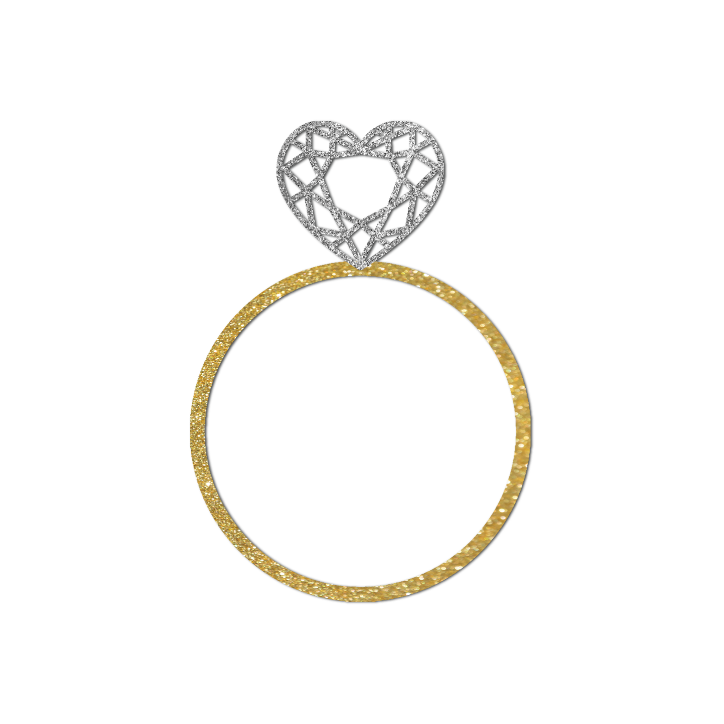 Engagement Party SVG | Engagement Ring Template - Style 2