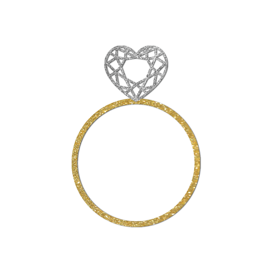 Engagement Party SVG | Engagement Ring Template - Style 2