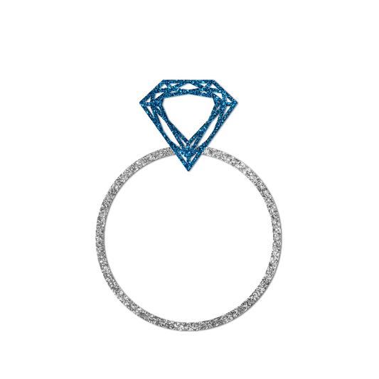 Engagement Party SVG | Engagement Ring Template - Style 3