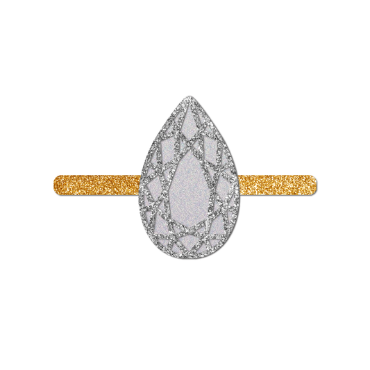 Engagement Party SVG | Engagement Ring Template - Style 5