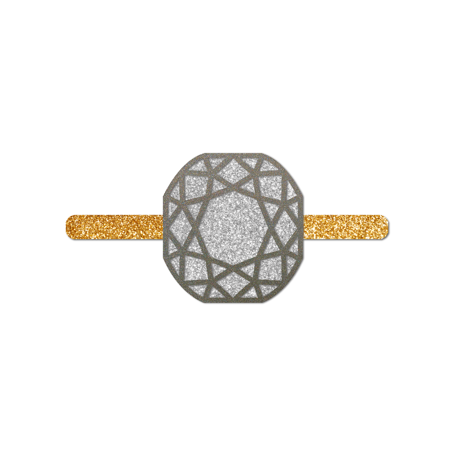 Engagement Party SVG | Engagement Ring Template - Style 9