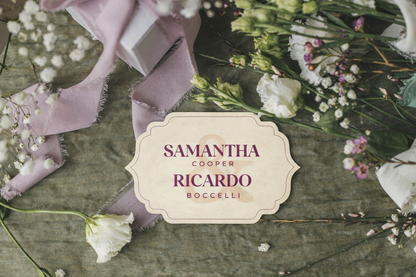 Signature Shape Custom Wedding Signage - Shape 35