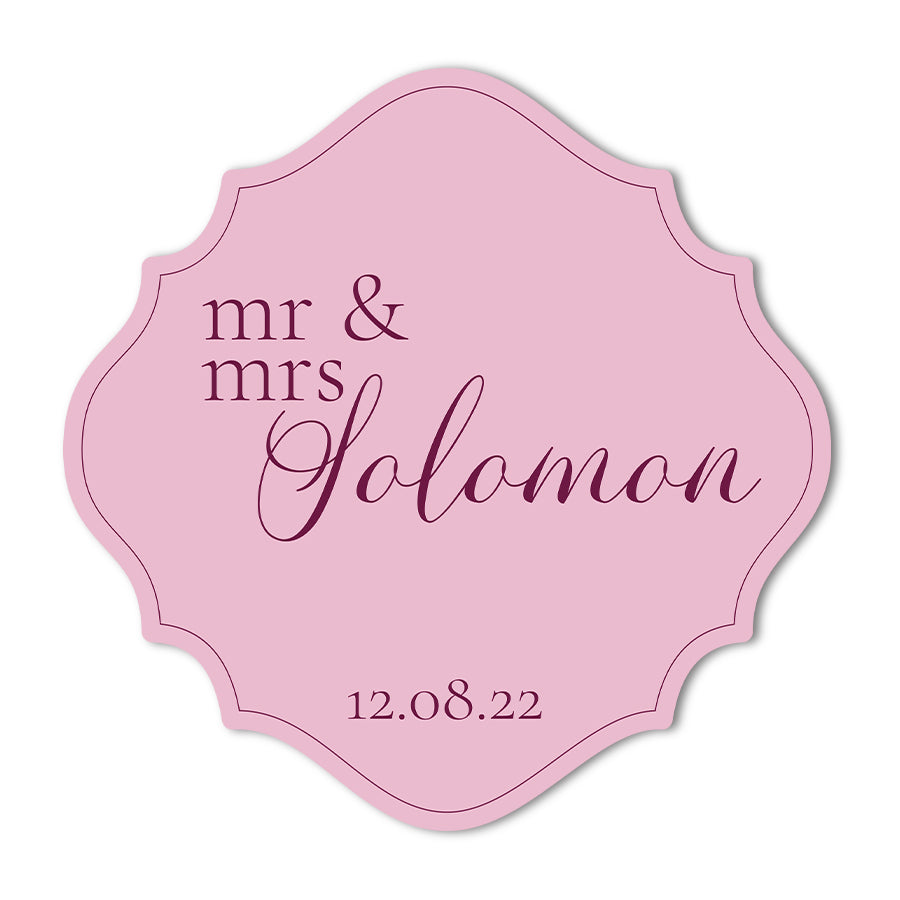 Signature Shape Custom Wedding Signage - Shape 27