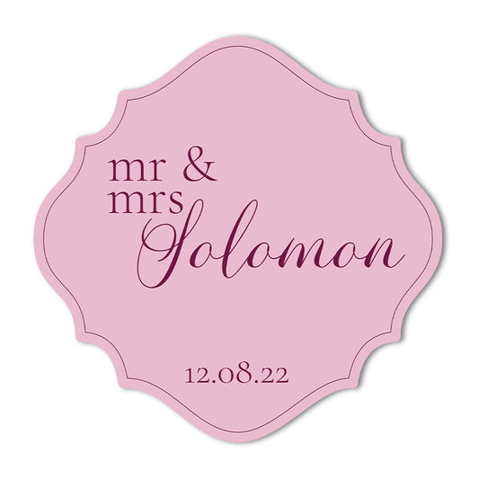 Signature Shape Custom Wedding Signage - Shape 27