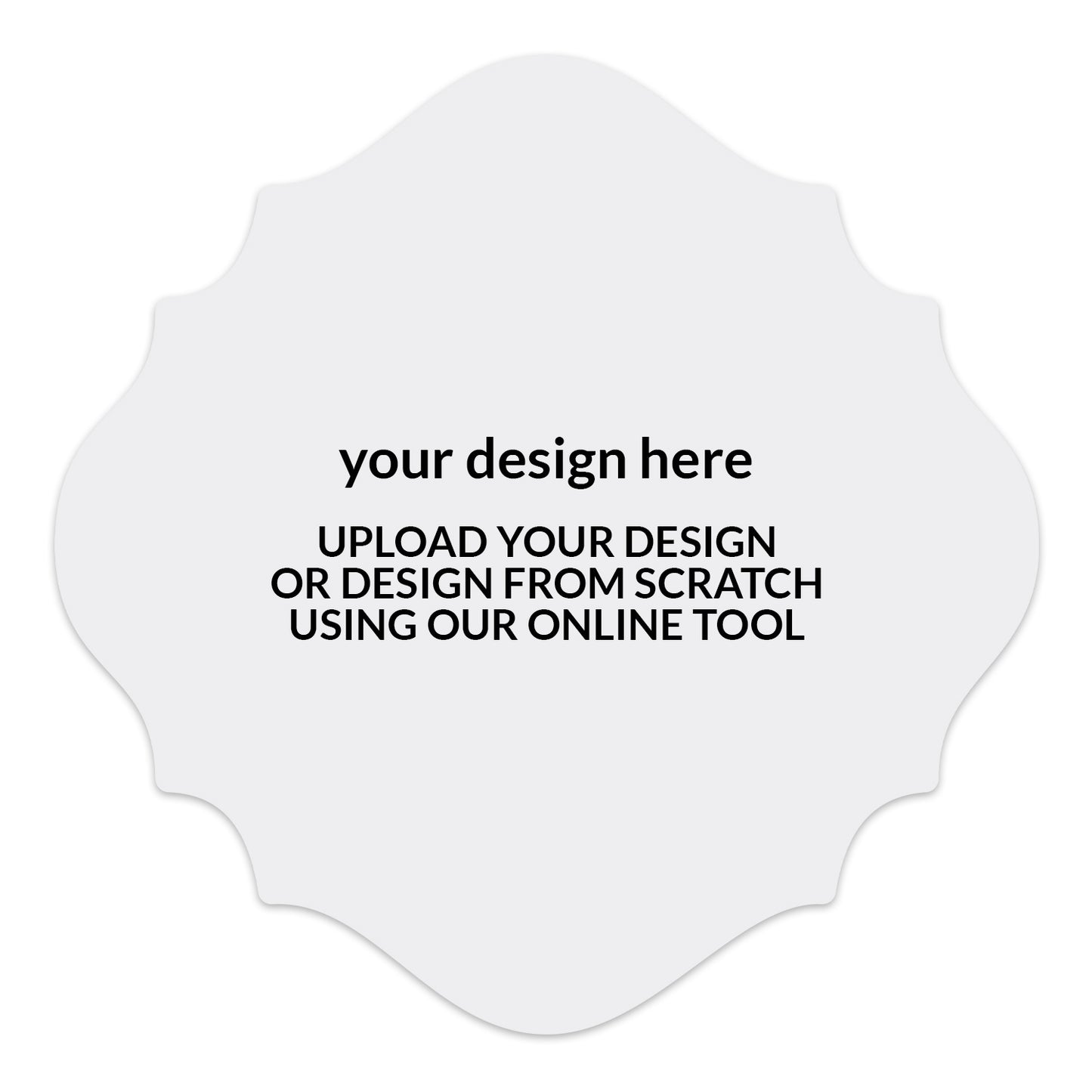 Signature Shape Custom Wedding Signage - Shape 27