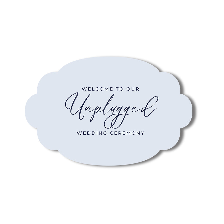 Signature Shape Custom Wedding Signage - Shape 26