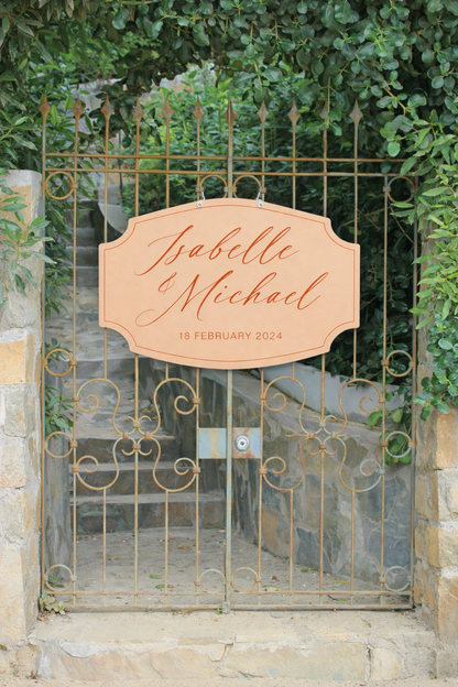 Signature Shape Custom Wedding Signage - Shape 9