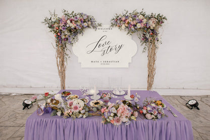 Signature Shape Custom Wedding Signage - Shape 39