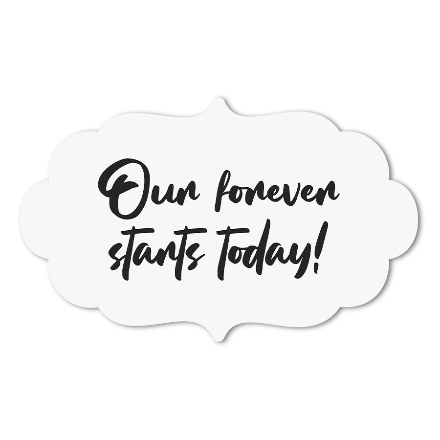Personalized Wedding Signs | Fully Custom Print | Signature Shape 11