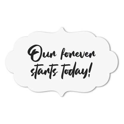 Personalized Wedding Signs | Fully Custom Print | Signature Shape 11