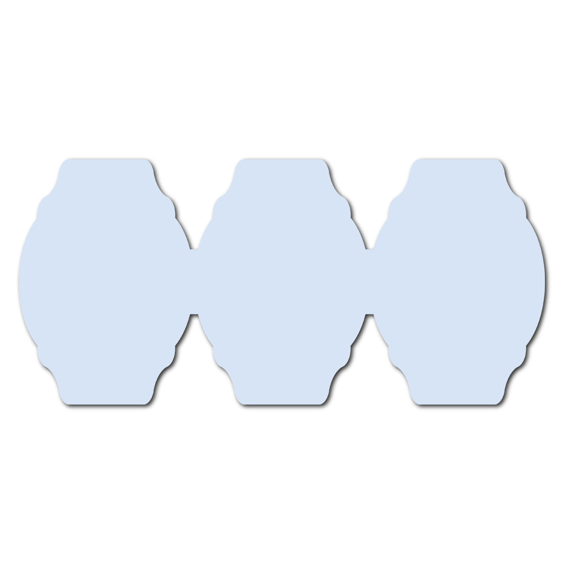 Shaped Zigzag Fold Wedding Program SVG | Accordion Wedding Card Template - Shape 14