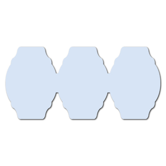 Shaped Zigzag Fold Wedding Program SVG | Accordion Wedding Card Template - Shape 14